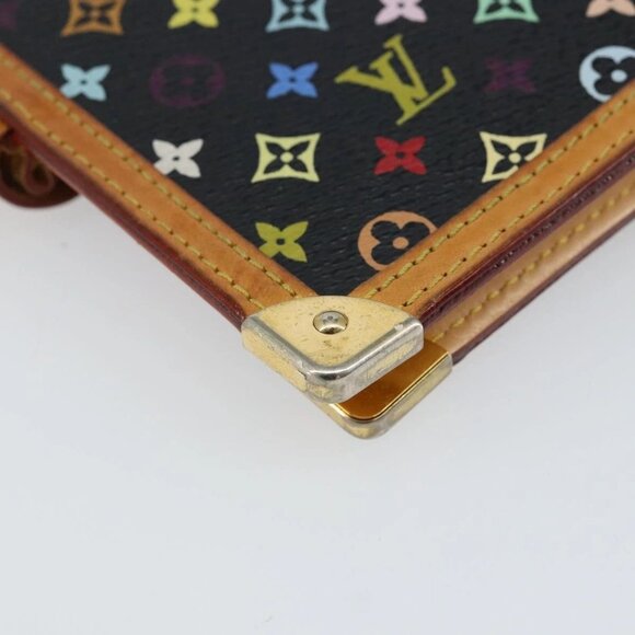 LOUIS VUITTON Multicolor Agenda PM Day Planner Cover Black R20895 LV Auth 145699 - Picture 4 of 16